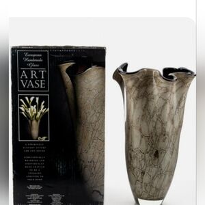 ART VASE Elegant Crackle Glaze Vase